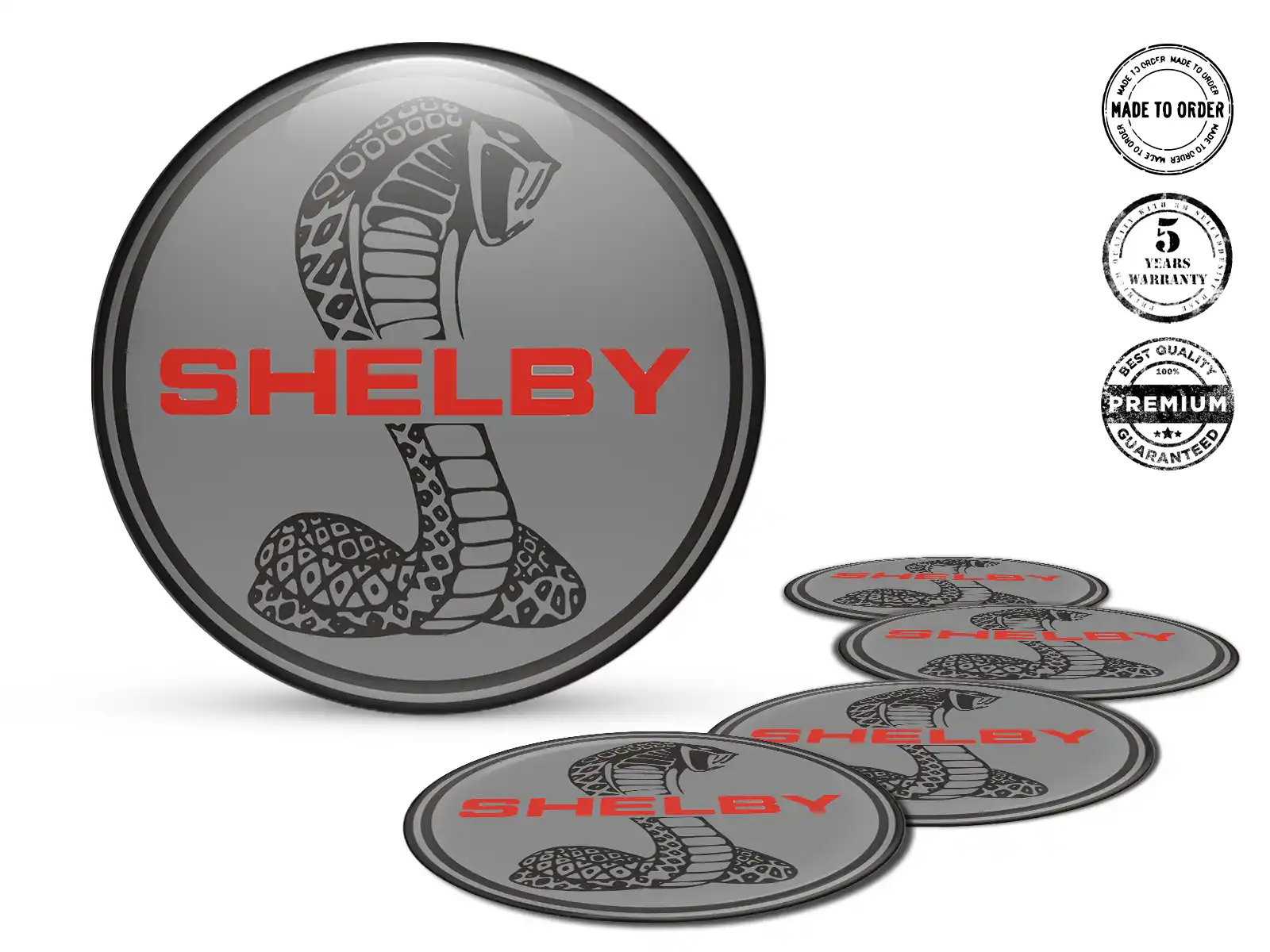 Shelby Radaufkleber Stil Rennsport-Silikon-Badges